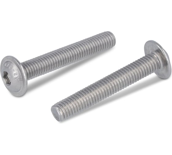 Винт Metiz-A2 ISO 7380-2 M5x50, А2 полукруглая головка внутренний шестигранник, пресс-шайба, 10 шт. 738022550 10 1