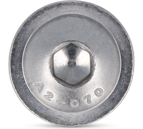 Винт Metiz-A2 ISO 7380-2 M6x12, А2 полукруглая головка внутренний шестигранник, пресс-шайба, 10 шт. 738022612 10