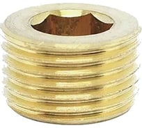 Пробка коническая ЦКИ DIN906 R 1/2" латунь, 5 шт. 7643507