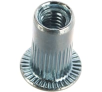 Заклепка-гайка ЦКИ М10х22 плоск. рифл. удл. СТ. Ц REX под пакет 3.5-6.0 мм, 25 шт. 50818