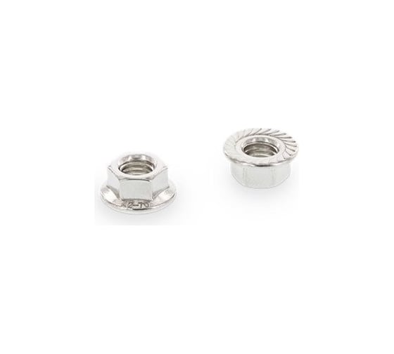 Гайка с фланцем ЦКИ DIN6923 М10 рифленая, 8 Ц 100 шт. 32345