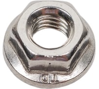 Гайка с фланцем ЦКИ DIN6923 М 6 рифленая, A4 20 шт. 34353