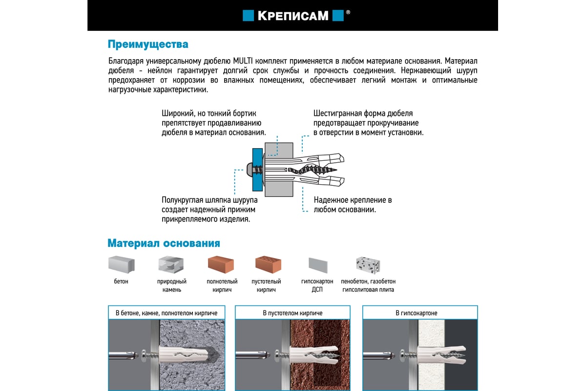 Крепление для подвесов ЕВРОПАРТНЕР (1 компл.) KM 1797 1 - выгодная цена ...