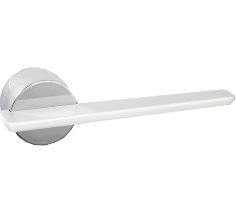 Дверные ручки VAL DE FIORI ВИЕСТЕ супер белый/хром блест. 2 шт INDH 714-21 SW/CP