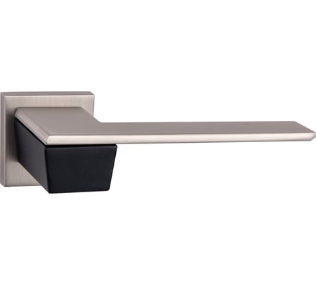 Дверные ручки VAL DE FIORI КАРРАРА черный/никель супермат. 2 шт INDH 715-22 B/MSN