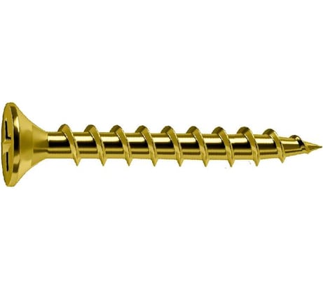 Саморез по дереву универсальный HIMTEX UNIWOOD 3,8x41 мм, желт оцинк, 500 шт 38041SGDY