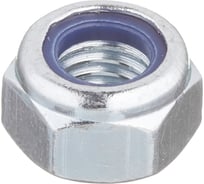 Гайка шестигранная со стопорным кольцом BEFAST DIN 985, покрытие белый цинк, М8, 10 шт. 985F0810S