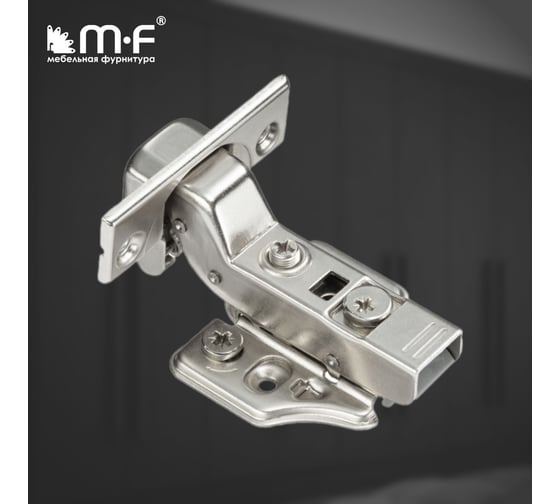 Петля MF Prima All-2-Way 3D, Clip-on, внутренняя, с доводчиком, мягкий ход, никель, в сборе 18104v