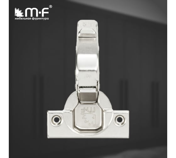 Петля MF Prima All-2-Way 3D, Clip-on, 90 с доводчиком, мягкий ход, никель, в сборе 18108v