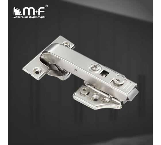 Петля MF Prima All-2-Way 3D, Clip-on, 90 с доводчиком, мягкий ход, никель, в сборе 18108v