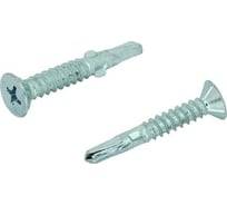 Саморез дерево/металл ЦКИ потайной, FLUGEL, 5.5x60, цинк, Ph3, 10 шт. 45580