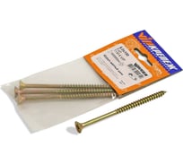 Шуруп VIPкрепеж желтый цинк 6,0х100 3шт 11414 VIP