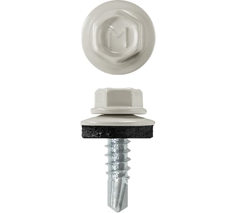 Кровельный саморез Daxmer 4,8x19 RAL 9002 сверло №2, 400 шт 00000310472