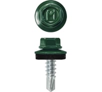 Кровельный саморез Daxmer 4,8x19 RAL 6020 сверло №2, 400 шт 00000315545