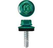 Кровельный саморез Daxmer 4,8x19 RAL 6026 сверло №2, 250 шт 00000432369