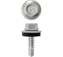 Кровельный саморез Daxmer 4,8x19 RAL 9006 сверло №2, 250 шт 00000321797
