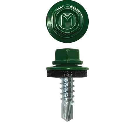 Кровельный саморез Daxmer 4,8x19 RAL 6005 сверло №2, 250 шт 00000316879