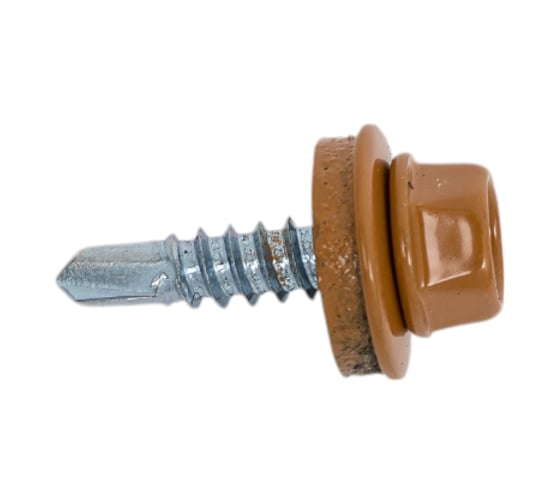 Кровельный саморез Daxmer 4,8x19 RAL 8001 сверло №2, 250 шт 00000323653