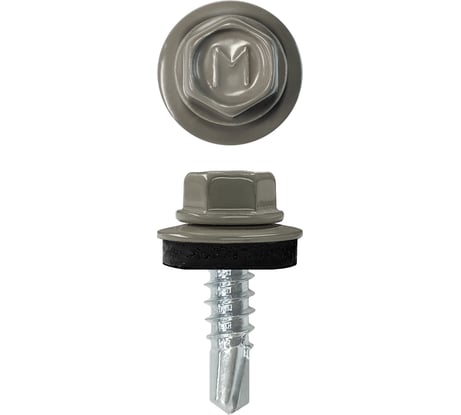 Кровельный саморез Daxmer 4,8x19 RAL 7005 сверло №2, 400 шт 00000311415