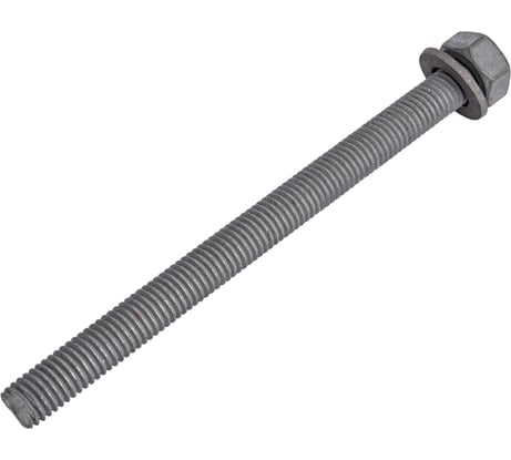 ЕВРОПАРТНЕР Анкерная шпилька 12x160мм с гайкой и шайбой покрытие ТДЦ, кл.пр 5.8 1 шт. 0 0061 0