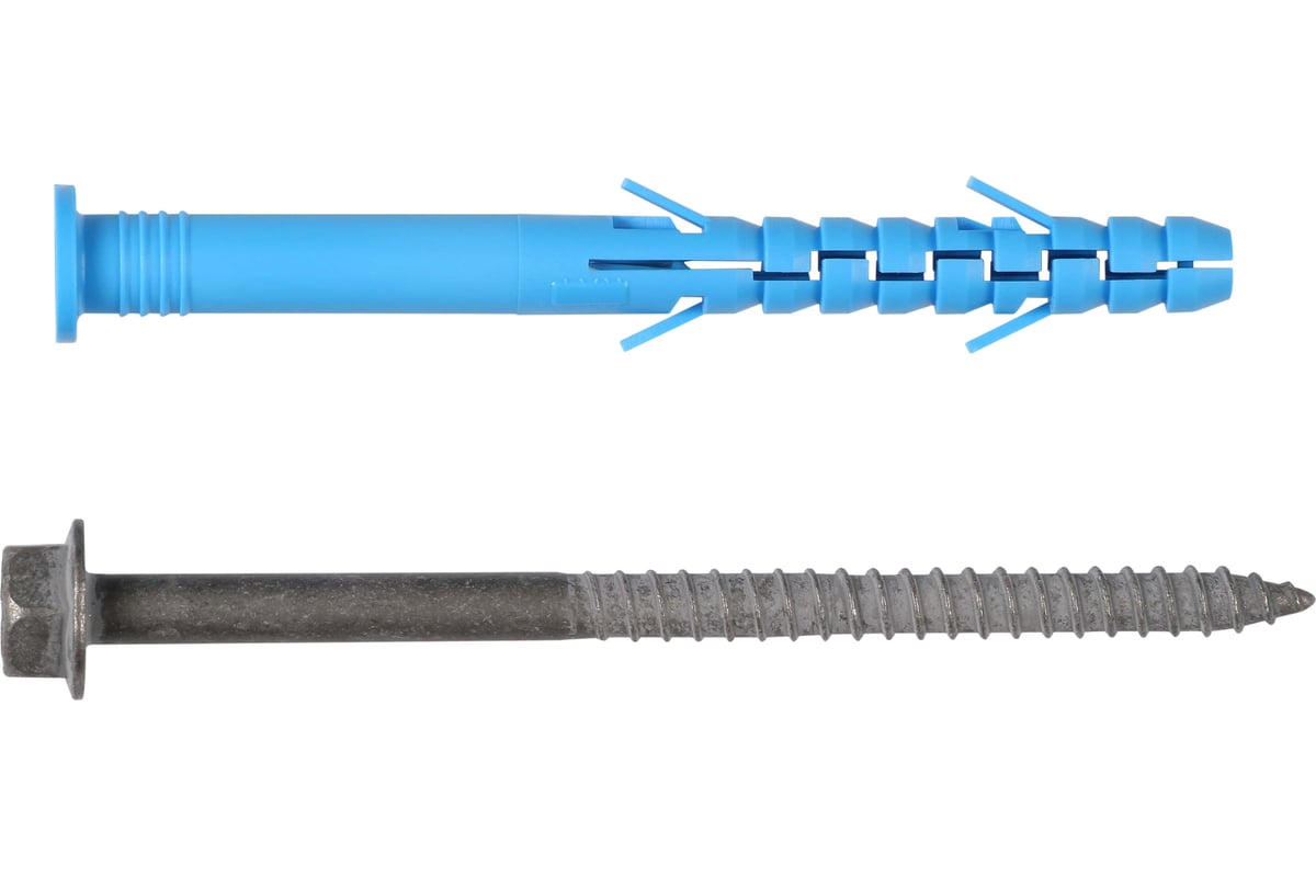 Фасадный дюбель ЕВРОПАРТНЕР ДФ Б 10х100 мм, шуруп ШГ, антикорр ...
