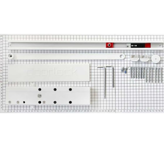Доводчик Doorlock DL300S/N BC HO EN3-5 со скользящей тягой белый 75575