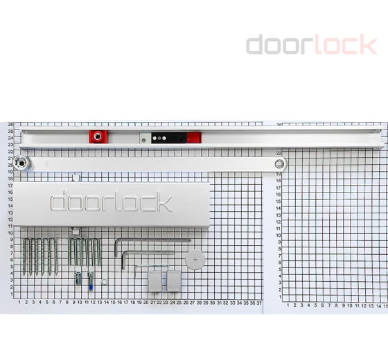 Доводчик Doorlock DL300S/N BC HO EN3-5 со скользящей тягой серебристый 75574