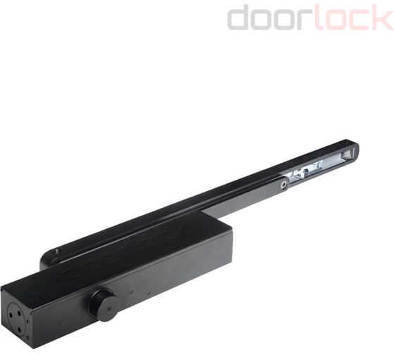 Доводчик Doorlock DL300S/N BC HO EN3-5 со скользящей тягой черный 75577 1