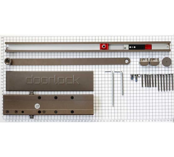 Доводчик Doorlock DL300S/N BC HO EN3-5 со скользящей тягой коричневый 75576