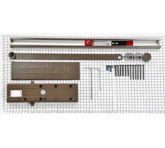 Доводчик Doorlock DL340S/N BC HO EN1-4 со скользящей тягой коричневый 75580