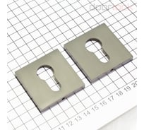 Ключевина под цилиндр Doorlock DL ES02/S/С Slim MBSN матовый никель, квадратная розетка, пара 73260