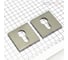 Ключевина под цилиндр Doorlock DL ES02/S/С Slim MBSN матовый никель, квадратная розетка, пара 73260 1
