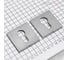 Ключевина под цилиндр Doorlock DL ES02/S/С Slim SC матовый хром, квадратная розетка, пара 73261 1