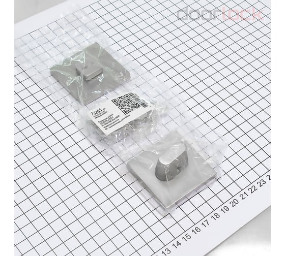 Поворотная кнопка Doorlock DL TK06/S/WC Slim MBSN матовый никель, квадратная розетка, шток 6мм 73265