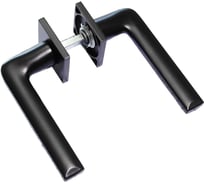 Ручка Doorlock DL Mirage A18S Slim Black черная, квадратная розетка, толщина двери 35-55мм 73253