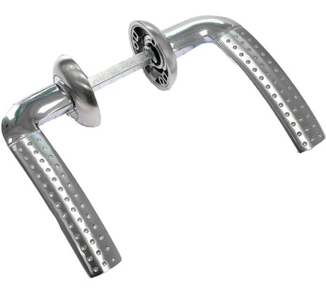 Ручка Doorlock DL Loft A19R CP/SN полированный хром/матовый никель, толщина двери 60-85 мм, шток 130мм 73238