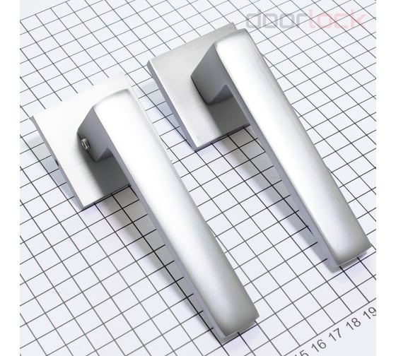 Ручка Doorlock DL Stone A43S Slim SC матовый хром, квадратная розетка, толщина двери 35-55 мм 73247
