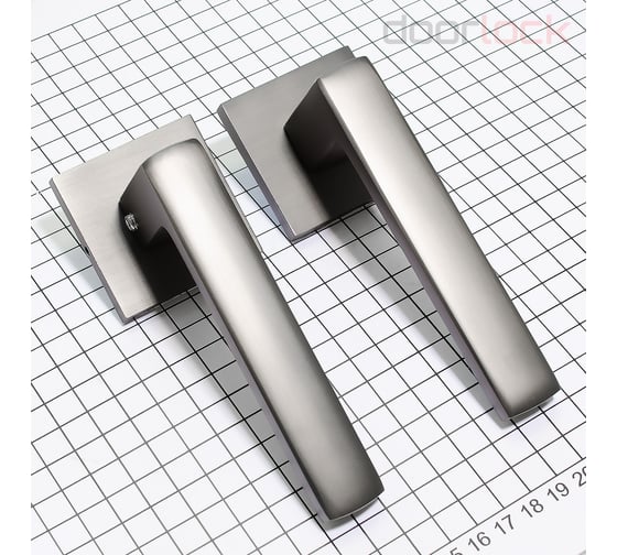 Ручка Doorlock DL Stone A43S Slim GR графит, квадратная розетка, толщина двери 35-55мм 73248