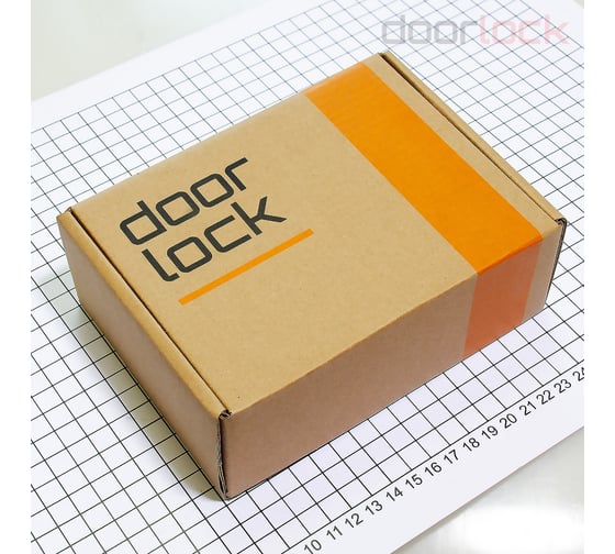 Ручка Doorlock DL Stone A43S Slim GR графит, квадратная розетка, толщина двери 35-55мм 73248
