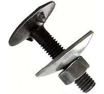 Болт ЦКИ DIN15237 М12x40, с гайкой, и шайбой норийный, 3.6, без покрытия, 5 шт. 39476