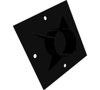 Оголовок для сваи Русская Свая 200x200x4 мм, d108 мм, усиленный, с 4 косынками, черный Og-us-108-200-4