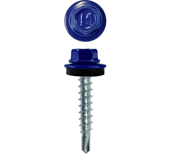 Кровельный саморез Daxmer 4,8x29 RAL 5002 сверло №1, 250 шт 00000305591