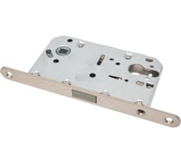 Замок магнитный под цилиндр Ренц с пластиковой ответной планкой, никель супер матовый INLBM 5085 PL MSN