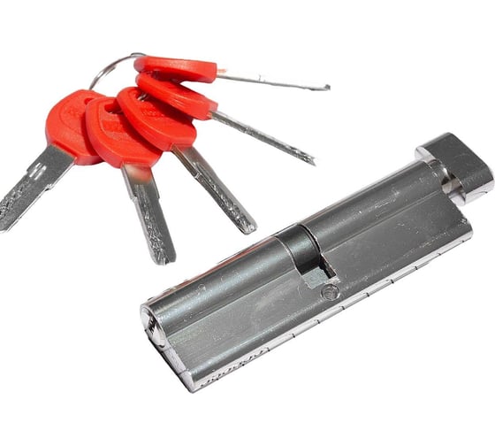 Цилиндр Doorlock V K2300Z N серия Variant, никелированный, 55x55мм, кл/пов. кнопка, 5 перф.ключей 79038 1