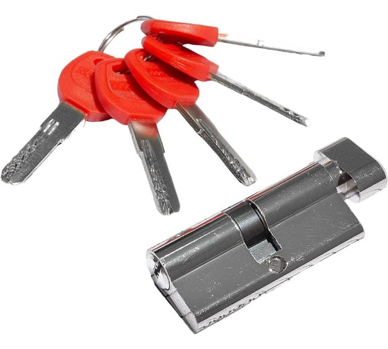 Цилиндр Doorlock V K2300Z N серия Variant, никелированный, 35x35мм, кл/пов. кнопка, 5 перф.ключей 79031 1
