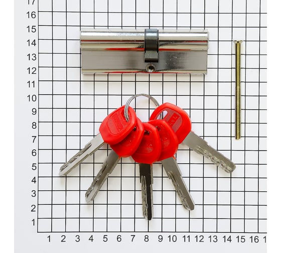 Цилиндр Doorlock V 2300Z N серия Variant, никелированный, 35x45мм, 5 перф.ключей 79022