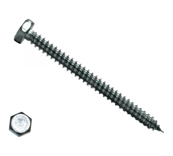 Шуруп с шестигранной головкой КРЕП-КОМП DIN7976 5,5х45 3000шт шш5545 1