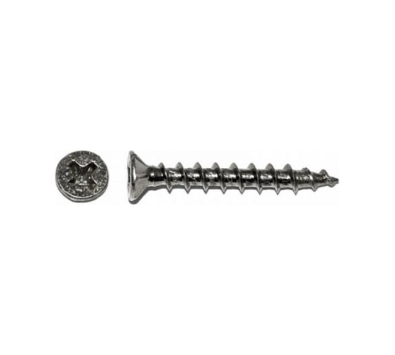 Оконный шуруп КРЕП-КОМП крупная резьба, белый цинк 4,1х35 Kn 9000шт ош435