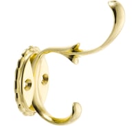 Двухрожковый мебельный крючок Kerron золото KR-0110-OT