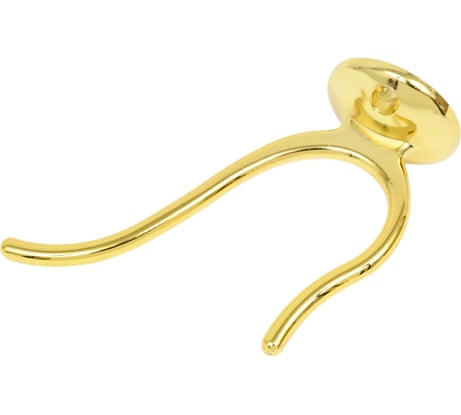 Двухрожковый мебельный крючок Kerron золото KR-0190-OT